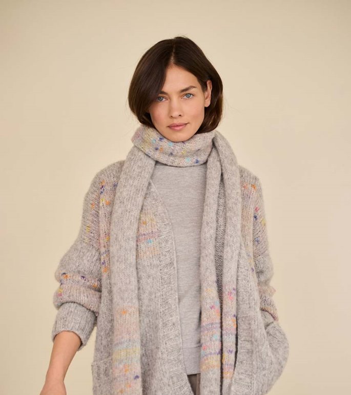 Lana Grossa ÉCHARPE Alpaca Air II & Cassata