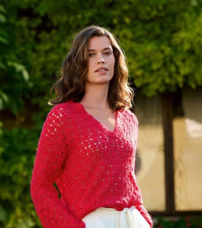 Lana Grossa PULL AU CROCHET Setasuri